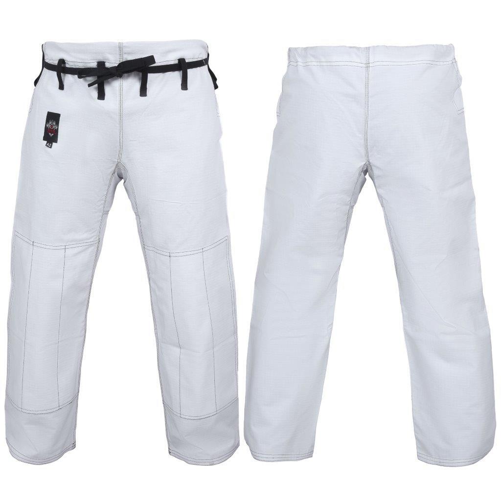 Dragon Fight Wear Competition BJJ Pants (White) | Morgan Sports AU